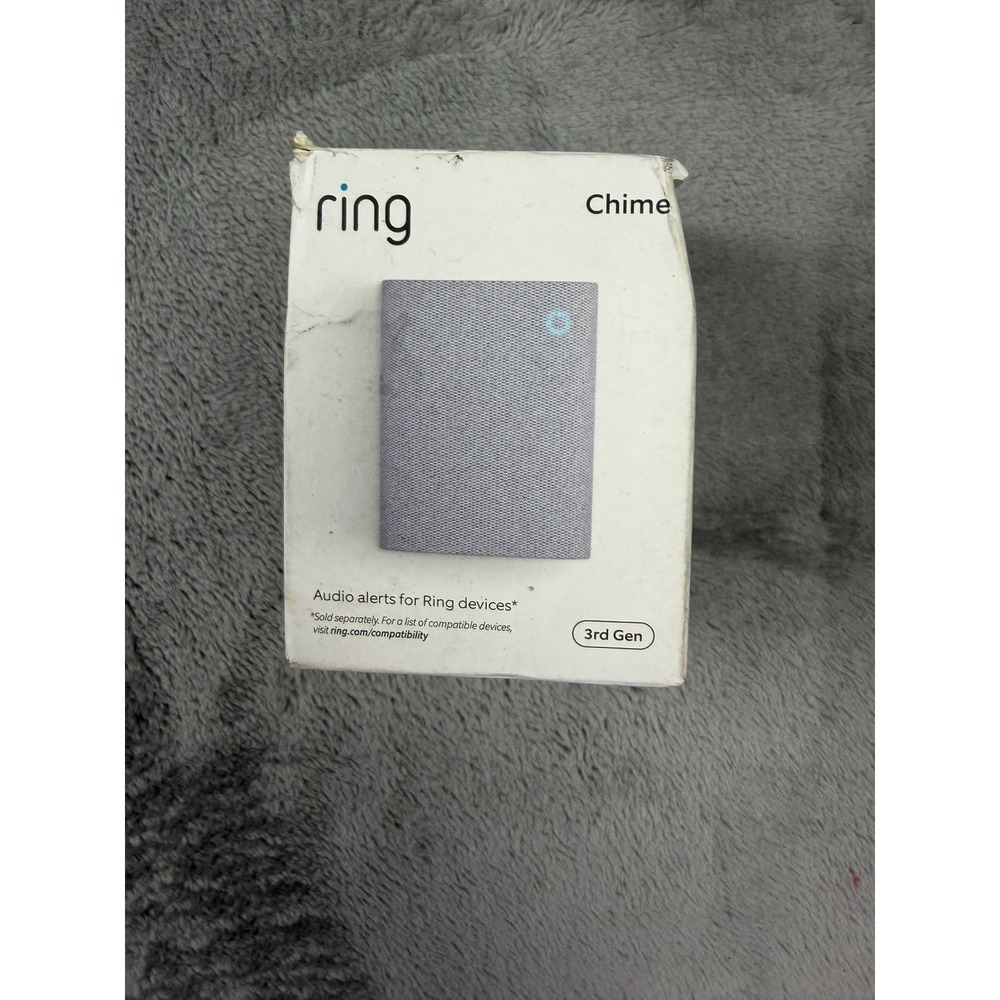 Ring Chime 3rd Gen Smart Home Accessory White Grey Plug In New Open Box